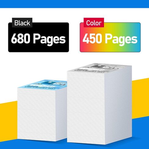 67xl من خراطيش الحبر الأسود البديل لـ HP Ink 67XL أسود استخدام لـ Deskjet 2752 2710 2755 2722 2720 Plus 4100 4152 4158 Envy 6055 6052 6022 Pro 6452 6455 Printer (1 Pack) in Kuwait
