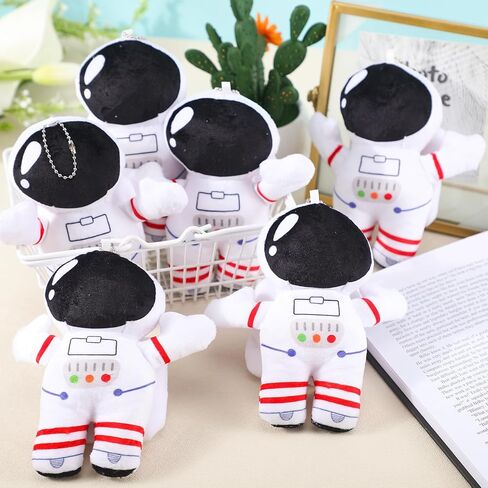 24 Pcs Astronaut Outer Space Party Favors 5.5" Astronaut Plush Doll Bulk Soft Astronauts Plush Figurine Stuffed Animal for Outer Space Nursery Room Decor Birthday Gifts in Saudi Arabia
