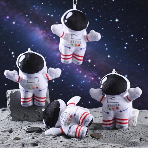 24 Pcs Astronaut Outer Space Party Favors 5.5" Astronaut Plush Doll Bulk Soft Astronauts Plush Figurine Stuffed Animal for Outer Space Nursery Room Decor Birthday Gifts in Saudi Arabia