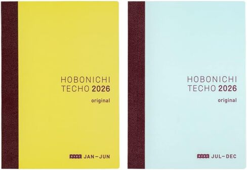 Hobonichi Techo 2026 Original Avec Books – A6, Daily, 6-month x 2-Book Set (Jan Start), Japanese, Planner in Saudi Arabia