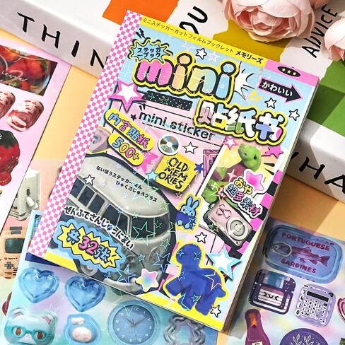 1000+ Pcs Cute Scrapbook Stickers Travel Laser Sticker Book for Adult Korean Stickers for Journaling Diary Aesthetic Photocard Glitter Kawaii Sticker Decor for DIY Card Art Crafts Purple+Pink in Saudi Arabia