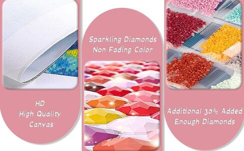 Maltese Dog 5D DIY Diamond Art Painting Kits Art with Diamond Beads Full Range Round Drill Acrylic Color Shiny Beads Diamond Gem Art for Home Decor 30x40cm (fi335) in Saudi Arabia