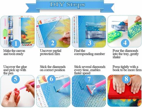 Maltese Dog 5D DIY Diamond Art Painting Kits Art with Diamond Beads Full Range Round Drill Acrylic Color Shiny Beads Diamond Gem Art for Home Decor 30x40cm (fi335) in Saudi Arabia
