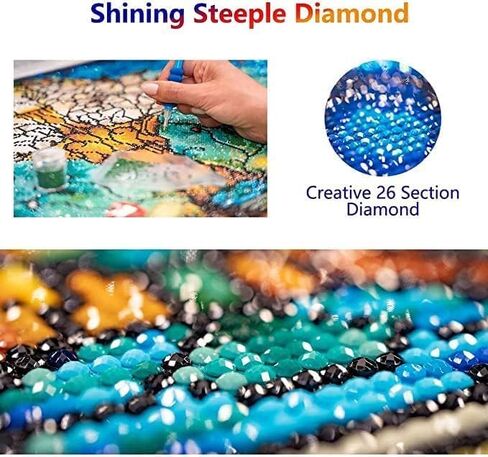 Maltese Dog 5D DIY Diamond Art Painting Kits Art with Diamond Beads Full Range Round Drill Acrylic Color Shiny Beads Diamond Gem Art for Home Decor 30x40cm (fi335) in Saudi Arabia