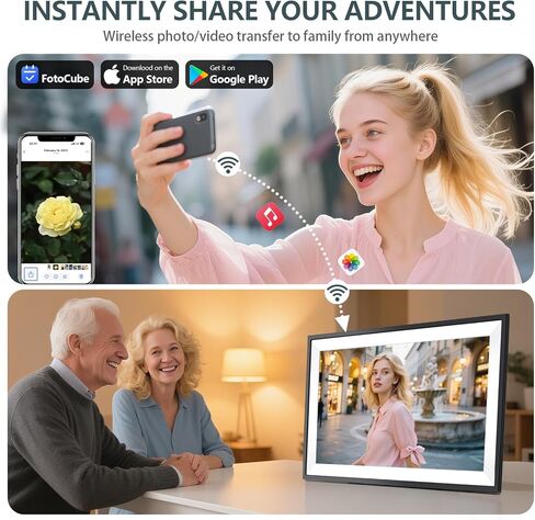 15.6 "رسم تخطيطي تقويمي رقمي - 1080 بكسل شاشة تعمل باللمس التفاعلية 1080p الكاملة ، مخطط عائلي ذكي ، عرض تقويم تقويم رقمي للمكتب لجدولة سلسة (أسود) in Saudi Arabia