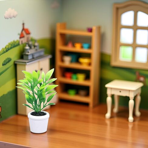 خضراء 1/12 مصغرات مصغرات ملحقات الديكور دمية ، مجموعة DIY Doll House Kit in Saudi Arabia