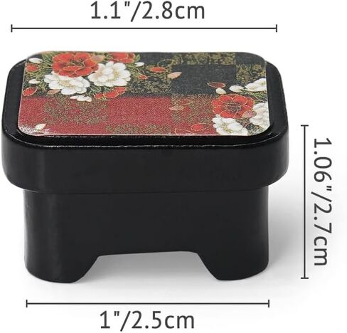 Odoria Dollhouse Bento Box Miniature: 1/12 Scale Japanese Lunch Container for Kitchen Dining Room - Mini Traditional Food Accessories Black and Red in Saudi Arabia