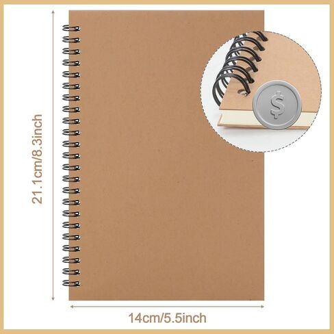 Epakh 22 Pack A5 SPOONT مع غطاء Kraft ، العودة إلى المدرسة المغلفة SPORAL JOURNAT in Saudi Arabia