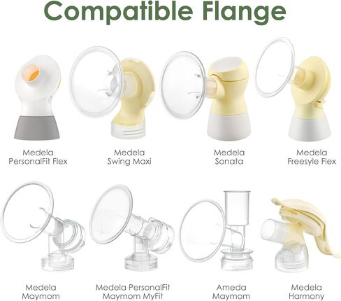 Maymom Conversion Kit Compatible with Medela Sonata, Freestyle Flex, Pump in Style MaxFlow to Use with Phillips Avent Bottles Avent Natural PP Bottle Spectra Bottle Thread Changer Avent Converter Kit in Saudi Arabia