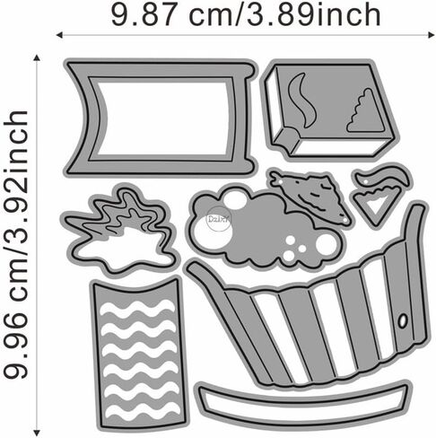 DzIxY Kitchenware Bread Metal Cutting Dies for Card Making Kit Embossing Paper Die Cuts Set Scrapbook Stencils Supplies Machine Templates in Kuwait