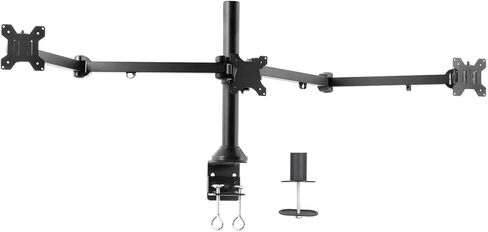 Triple Monitor Desk Mount, Heavy Duty Stand, Computer Screen 32 Inch in Saudi Arabia