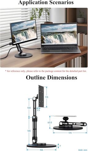 يدعم حامل VESA Monitor ، المتوافق مع ما يصل إلى 19 بوصة ، 50 × 50/75 × 75/100 × 100 (مم) ثقوب تصاعد VESA ، ويدعم دوران متعدد المحاور ، قابلة للطي محمولة قابلة للتعديل in Saudi Arabia