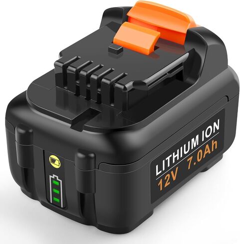 Labtec DCB127 12V 7000mAh Lithium Battery Replacement for Dewalt 12V DCB120 DCB123 DCB127 DCB121 DCD700 DCD710 DCD710S2 DCF610 Cordless Power Tool in Saudi Arabia