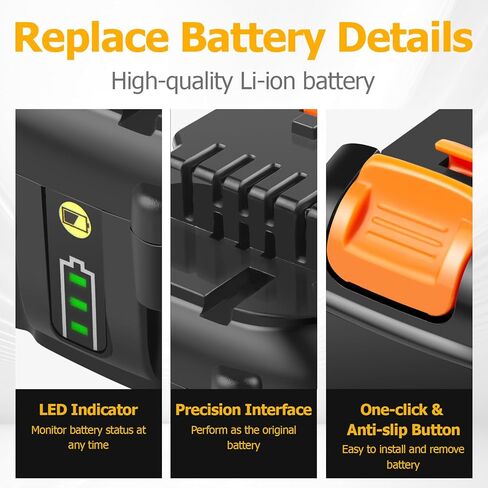 Labtec DCB127 12V 7000mAh Lithium Battery Replacement for Dewalt 12V DCB120 DCB123 DCB127 DCB121 DCD700 DCD710 DCD710S2 DCF610 Cordless Power Tool in Saudi Arabia