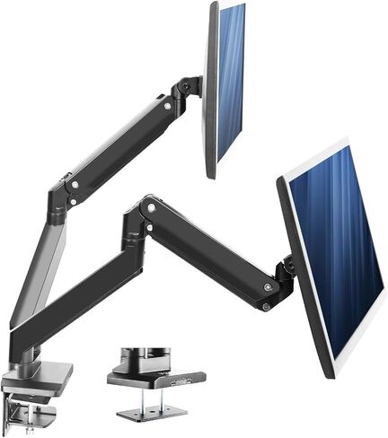 Dual Monitor Balanced Desktop Stand + U, Suitable for 38-inch Lower Screen- in Saudi Arabia
