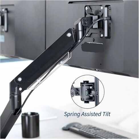 Dual Monitor Balanced Desktop Stand + U, Suitable for 38-inch Lower Screen- in Saudi Arabia