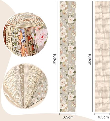 42 PCS jelly roll roll strips for kilting-2.6.6 inct acut cotton strips bundles ، ferfect leftive sport for sewing ، diy sewing supplies brown in Saudi Arabia