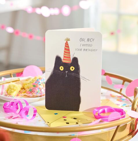 American Greetings Funny Belated Birthday Card (Catnapped) in Saudi Arabia