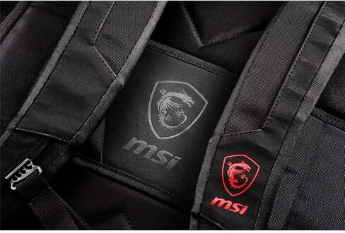 MSI Urban Raider Gaming Laptop Backpack, Quick Access, Padded Mesh, Lightweight Polyester Exterior, Fits Up to 17" Laptop, Water Repelent IPX-2, Medium in Saudi Arabia