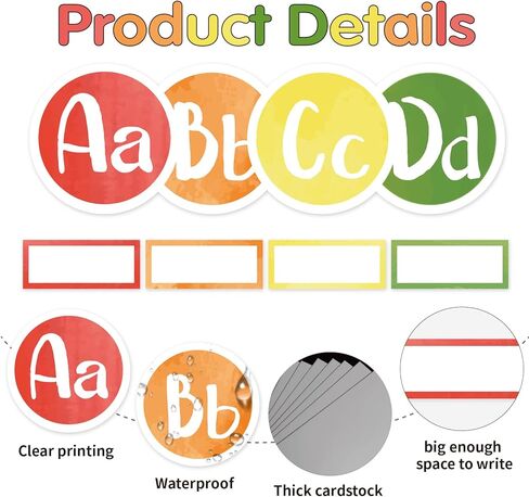 124 قطعة من كلمة الجدار ، لوحة ، مجموعة كلمة ، خطابات الجدار ، ألواح ، ألواح ، ألواح ، لزخرفة الفصول الدراسية (ألوان مائية) in Kuwait