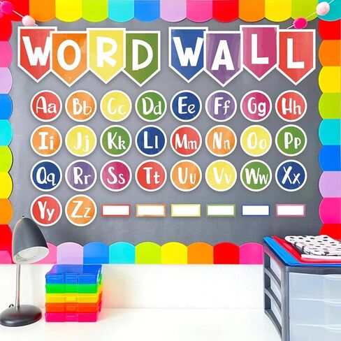 124 قطعة من كلمة الجدار ، لوحة ، مجموعة كلمة ، خطابات الجدار ، ألواح ، ألواح ، ألواح ، لزخرفة الفصول الدراسية (ألوان مائية) in Kuwait