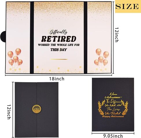 Large Retirement Signing Card, Blue Silver Retirement Party Decorations for Men Women, Retired Alternative Signature Board GuestBook, Happy Retirement Gifts Farewell Party Supplies to Sign in Kuwait