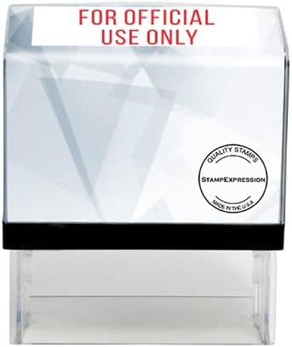 StampExpression - for Official USE ONLY Office Self Inking Rubber Stamp - Red Ink (A-5297) in Saudi Arabia