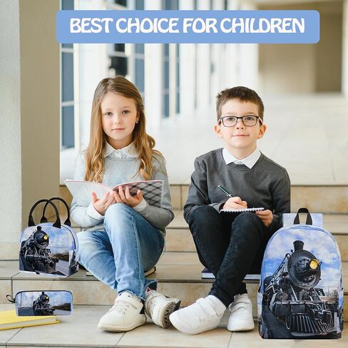 Corgi Cute 3PCS Backpack Set for Teens Elementary Middle High School, 17 Inch Lightweight Classic Backpack 3 in 1 Set for Girls Boys, Kids School Backpack with Lunch Box Pencil Case in Saudi Arabia