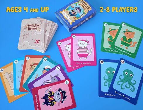 Pirate Cat Booty! A Fun Family Card Game for Kids and Adults Ages 4 and up, 2-8 Players in Saudi Arabia
