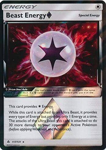 Beast Energy Prism Star - 117/131 - Holo Rare in Saudi Arabia