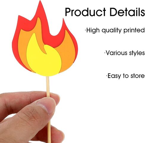 20 PCS Fire Truck Cake Topper ، Fireman Cupcake Topcake Fire Fire Cake Cake Decorations in Saudi Arabia