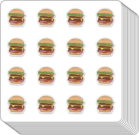 Hamburger Planner Stickers, 0.5in Scrapbooking Kids DIY Calendar Crafting 208-Pack in Saudi Arabia