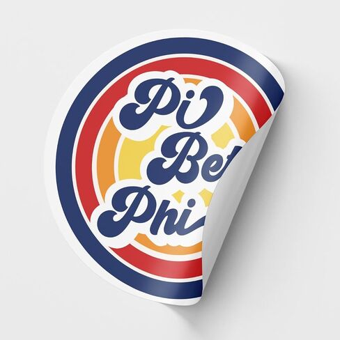 Pi Beta Phi - Sticker Sheet - Retro Theme in Saudi Arabia