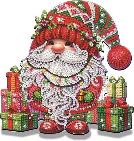 Diamond Art Kit Tabletop Ornament Fall Gnome, Special Shaped Crystal Gem Diamond Art Kits for Adults Beginners Diamond Art Desk Stand Up Sculpture Ornament Kit for Home Holiday Decor, Pumpkin Gnome in Kuwait