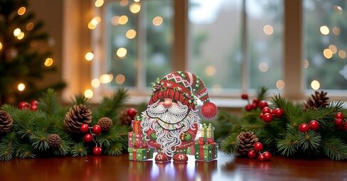 Diamond Art Kit Tabletop Ornament Fall Gnome, Special Shaped Crystal Gem Diamond Art Kits for Adults Beginners Diamond Art Desk Stand Up Sculpture Ornament Kit for Home Holiday Decor, Pumpkin Gnome in Kuwait