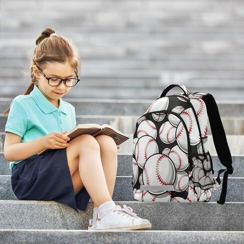 panksolu Skull & Sunflowers Backpacks Lightweight Laptop Backpack School Book Bag Travel Hiking Daypack for Women Men Teens Kids One Size in Kuwait