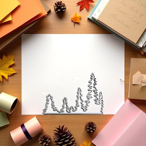 Pine Tree Mould Cutting Dies, for DIY Scrapbooking Photo Album Decorative Embossing Paper Dies for Card Making Templated in Saudi Arabia
