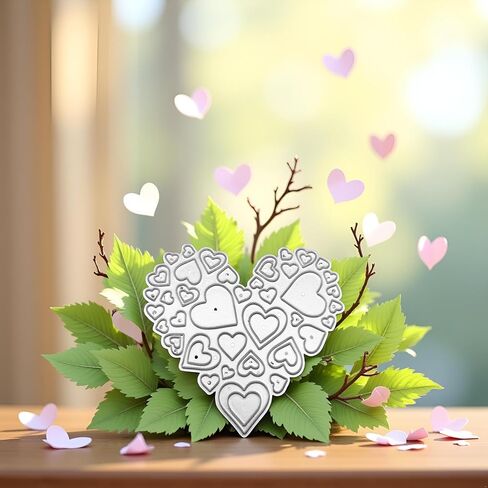 Love Heart Mould Cutting Dies, for DIY Scrapbooking Photo Album Decorative Embossing Paper Dies for Card Making Templated in Saudi Arabia