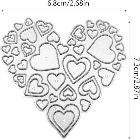 Love Heart Mould Cutting Dies, for DIY Scrapbooking Photo Album Decorative Embossing Paper Dies for Card Making Templated in Saudi Arabia
