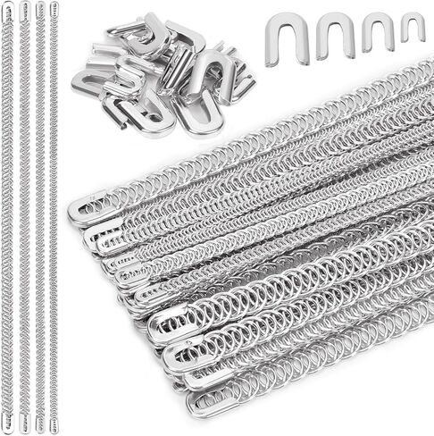 SWPEET 56PCS 4 أحجام 1/6 "1/4" 1/3 "2/5" × 13.7 بوصة معدنية فولاذية معدنية لخياطة مشد مع نصائح الفولاذ الفولاذ ، مجلفن الفولاذ المقاوم للصدأ المعدني in Saudi Arabia