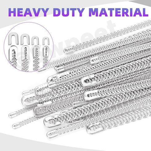 SWPEET 56PCS 4 أحجام 1/6 "1/4" 1/3 "2/5" × 13.7 بوصة معدنية فولاذية معدنية لخياطة مشد مع نصائح الفولاذ الفولاذ ، مجلفن الفولاذ المقاوم للصدأ المعدني in Saudi Arabia