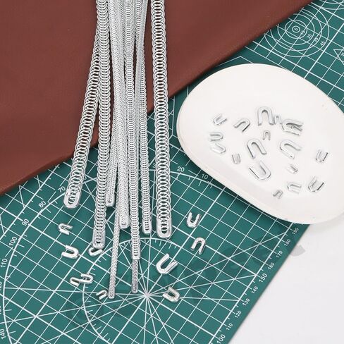 SWPEET 56PCS 4 أحجام 1/6 "1/4" 1/3 "2/5" × 13.7 بوصة معدنية فولاذية معدنية لخياطة مشد مع نصائح الفولاذ الفولاذ ، مجلفن الفولاذ المقاوم للصدأ المعدني in Saudi Arabia