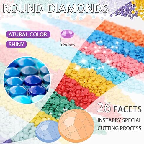 LOMSIOY DIY 5D Diamond Art Kits for Adults, Horse Diamond Painting Kits for Beginner, Farm Diamond Art with Round Full Drill Rhinestone Crafts Gem Arts for Home Wall Decor 12 * 16 inch in Saudi Arabia