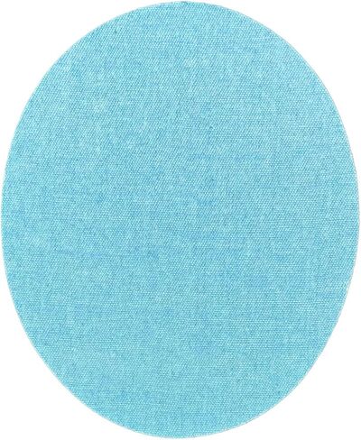 Set of 20 Iron-On Jean Patches - 10 Oval and 10 Rectangle Denim Repair Patches - Patches for Jeans Inside & Outside, 4 Shades Jean Patches Repair Decorating Kit in Saudi Arabia