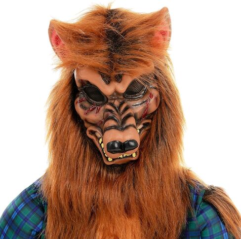 Spooktacular Creations Werewolf Halloween Kids Costume with Mask, Gloves and Shoes for Halloween Dress Up Parties-Red in Saudi Arabia