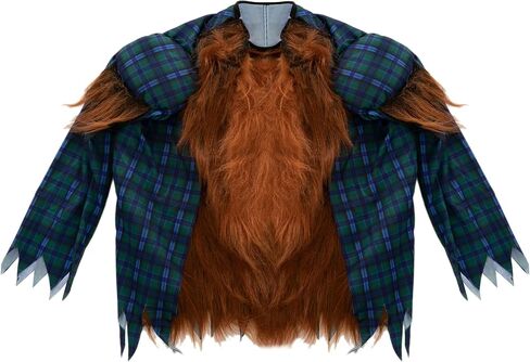 Spooktacular Creations Werewolf Halloween Kids Costume with Mask, Gloves and Shoes for Halloween Dress Up Parties-Red in Saudi Arabia