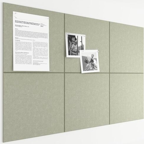 Bumusty Large Cork Board 36"x24" Alternative - 6 Pack Felt Wall Tiles with 40 Safe Removable Adhesive Tabs, 30 Pushpins, Cork Boards for Walls Pin Board Bulletin Board Office Decor (Black) in Saudi Arabia