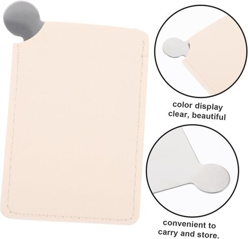Stainless Steel Makeup Palette Set 5-Piece Mixing Tray for Foundation and Pigment Easy to Clean Cosmetic Mixing Tool with Storage Holder for Professional Use in Saudi Arabia