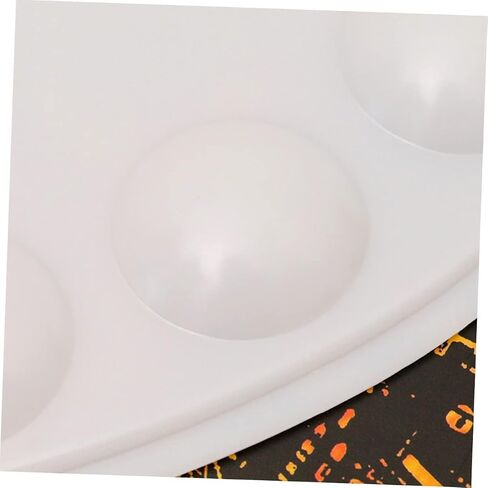 3PCS Oval Art Color Mixing Board Portable Paint Tray with Hand Grip for Artists Students Hobbyists Durable for Home School in Saudi Arabia