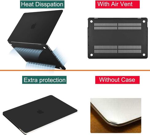 Mosiso متوافق مع MacBook Pro 16 بوصة Case 2020 2019 الإصدار A2141 ، غطاء الصلصة الصلبة البلاستيكية وغطاء لوحة المفاتيح وحقيبة الأكمام النيوبرين مع علبة صغيرة ، أسود in Saudi Arabia